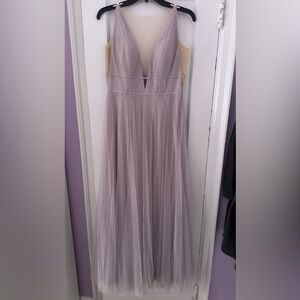 Jenny Yoo Purple Maxi Dress / bridesmaid dress / wedding guest